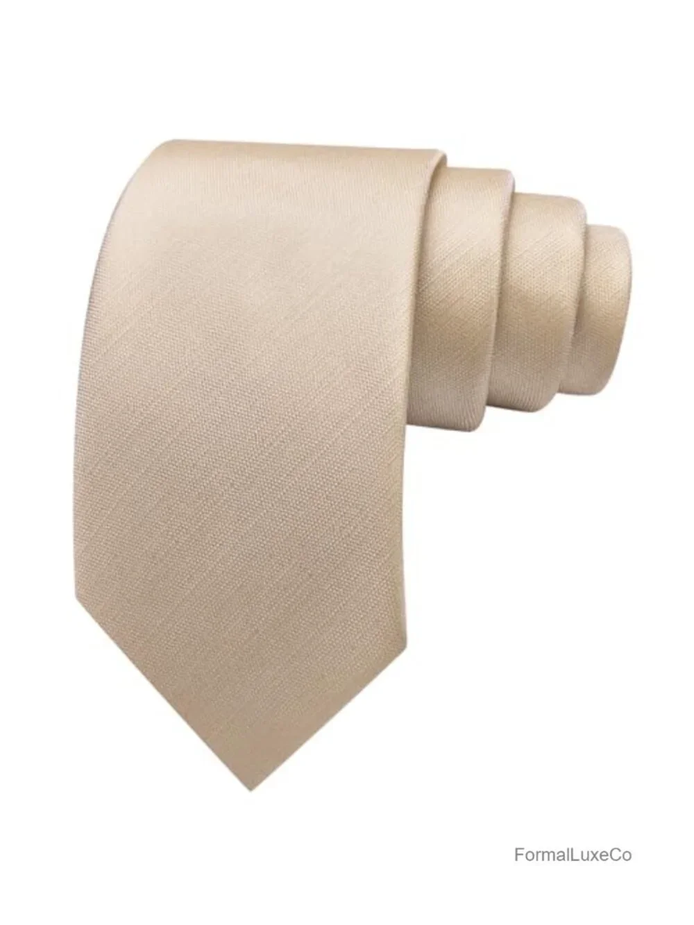 Silk Satin Men's Tie Set with Pocket Square and Cufflinks - Formal Wedding